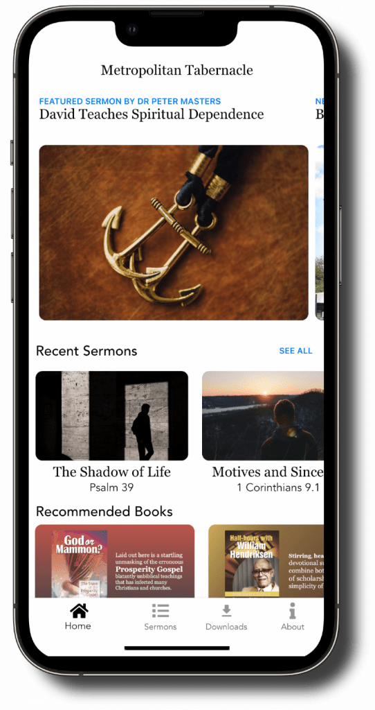 Screenshot of Tabernacle App