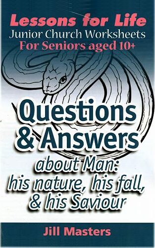 Cover titled "Questions & Answers," featuring a serpent design, by Jill Masters.