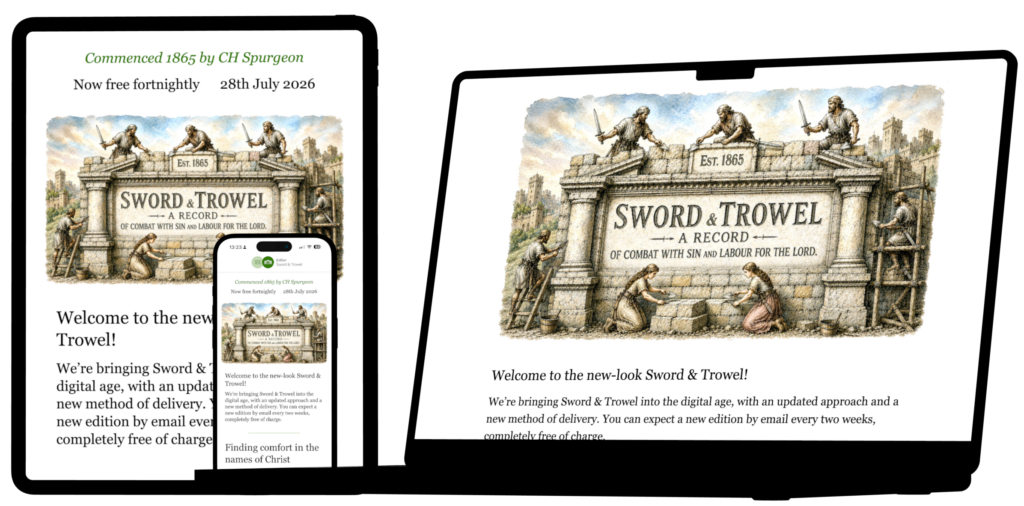 Picture of Sword & trowel email on devices